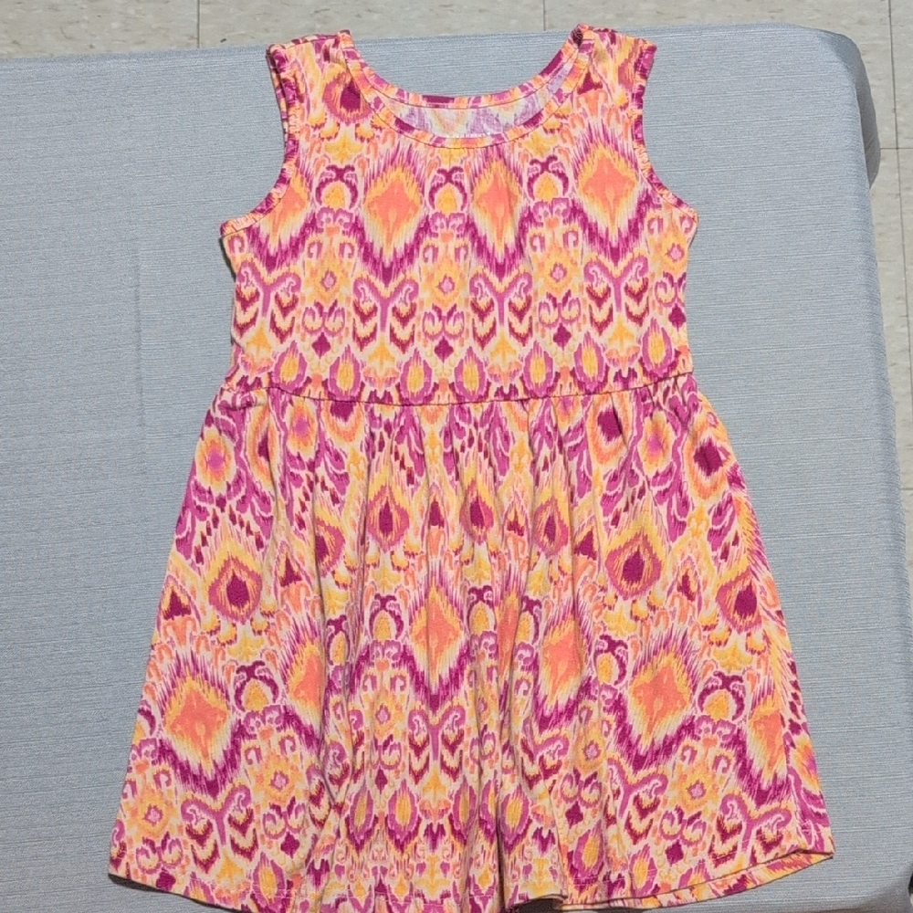 The Children's Place Orange and Pink Sleeveless Sundress